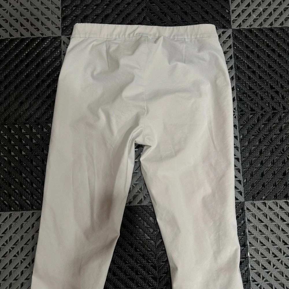 Lafayette 148 New York Murray Cream Pull On Tapered Pants Womens Size P Small - Picture 7 of 7